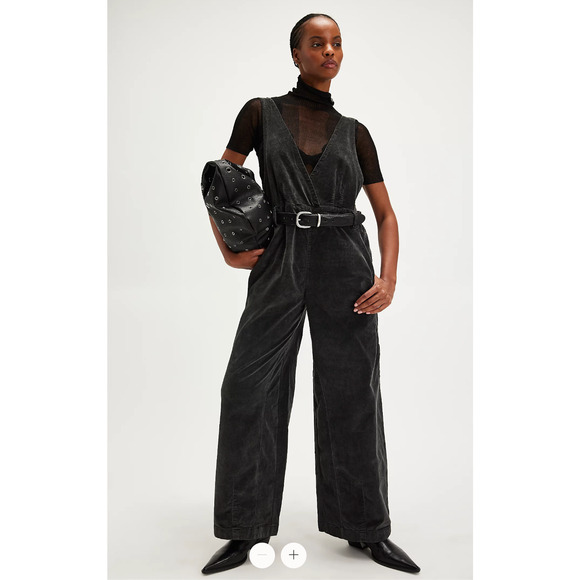 FREE PEOPLE New Mara Cord Overalls Jumpsuit // 10 - Picture 1 of 16